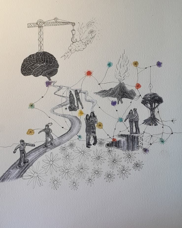 Adolescentes 2 — ilustración original de Bárbara Gutiérrez