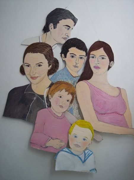 Familia Puzzle — ilustración original de Bárbara Gutiérrez