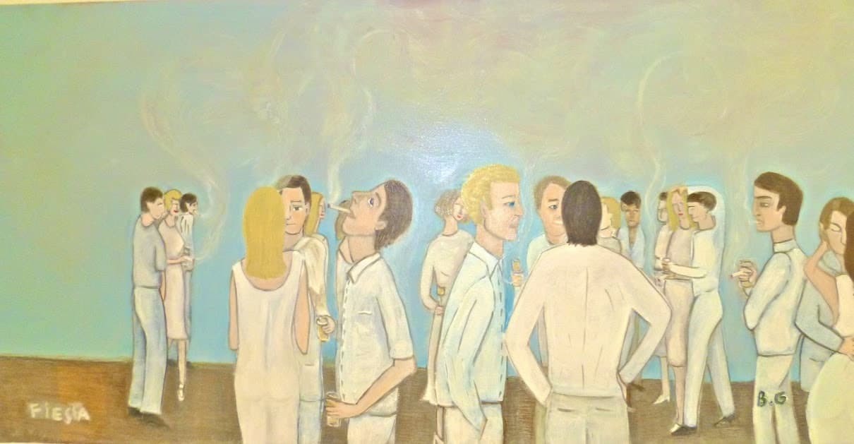 Fiesta — ilustración original de Bárbara Gutiérrez
