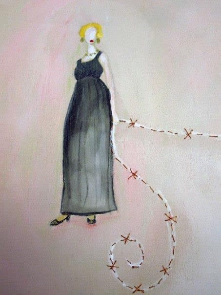 Glamour 1 — ilustración original de Bárbara Gutiérrez