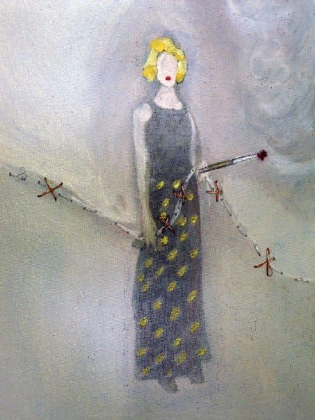 Glamour 5 — ilustración original de Bárbara Gutiérrez