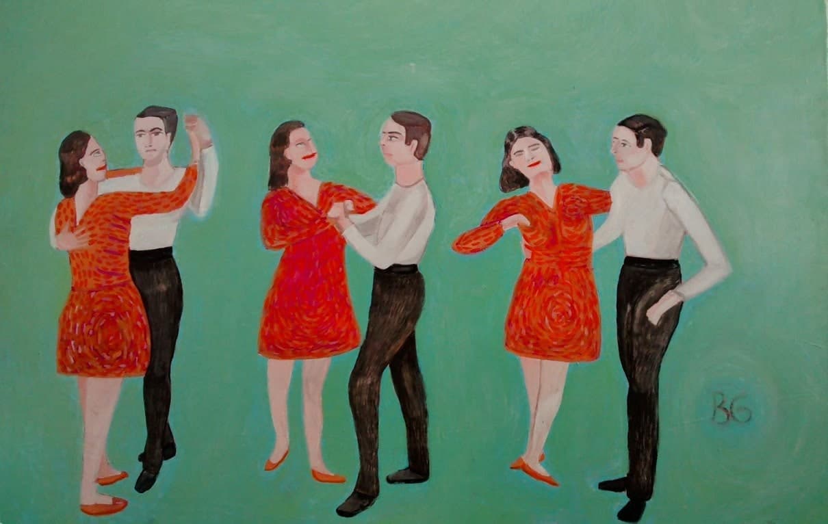 3 Pasitos — pintura de Bárbara Gutiérrez