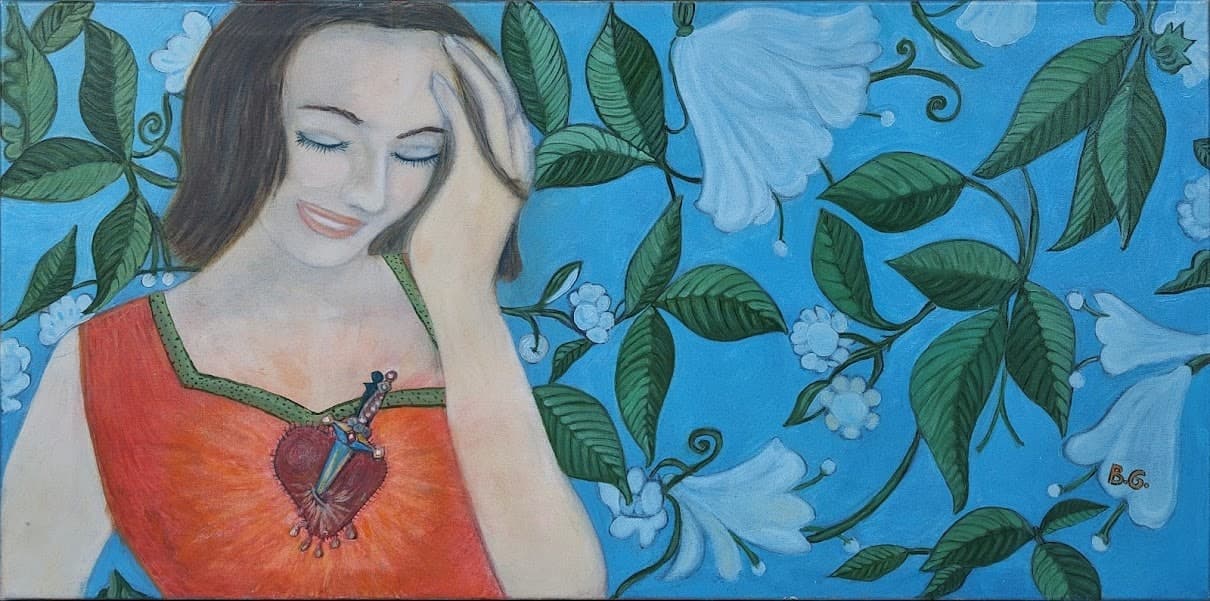 As de Espadas — pintura de Bárbara Gutiérrez