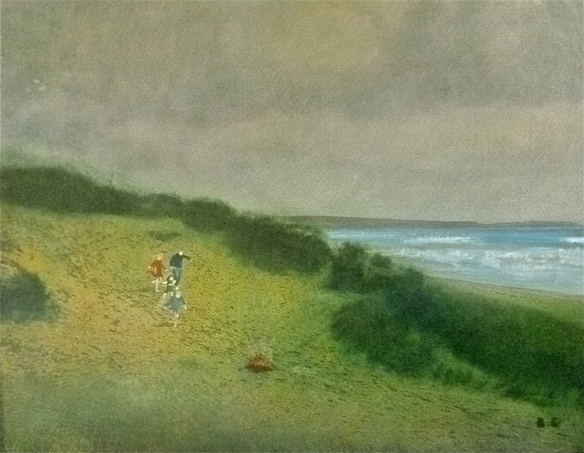 Galicia — pintura de Bárbara Gutiérrez, Óleo sobre tela