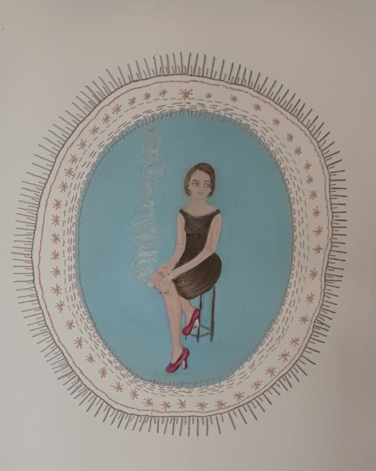 La Divorciada — pintura de Bárbara Gutiérrez