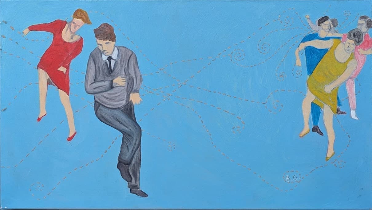 Otros pasos — pintura de Bárbara Gutiérrez
