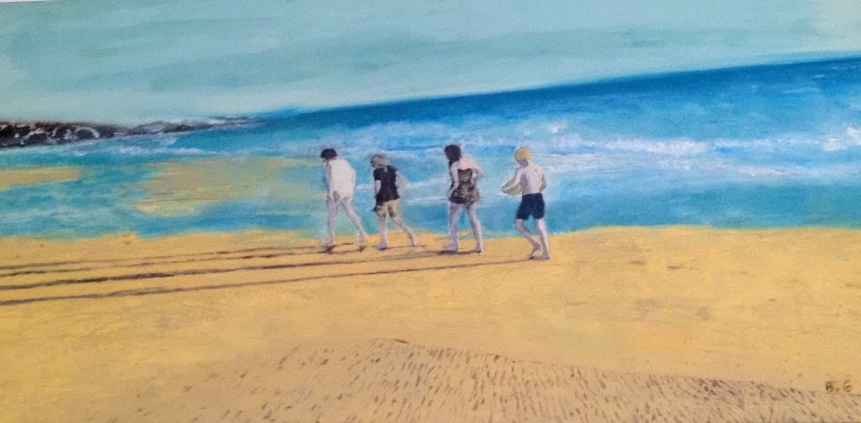 Pie de la Cuesta II — pintura de Bárbara Gutiérrez, Óleo sobre tela